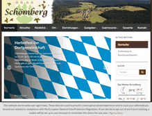 Tablet Screenshot of lossburg-schoemberg.de